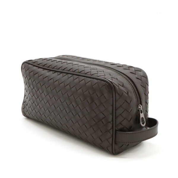 12460683 2 Bottega Veneta Intrecciato Clutch Leather Brown