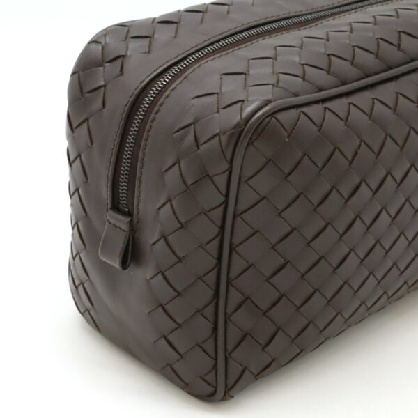 12460683 3 Bottega Veneta Intrecciato Clutch Leather Brown