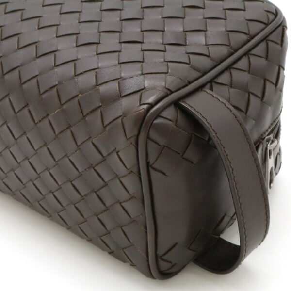 12460683 4 Bottega Veneta Intrecciato Clutch Leather Brown