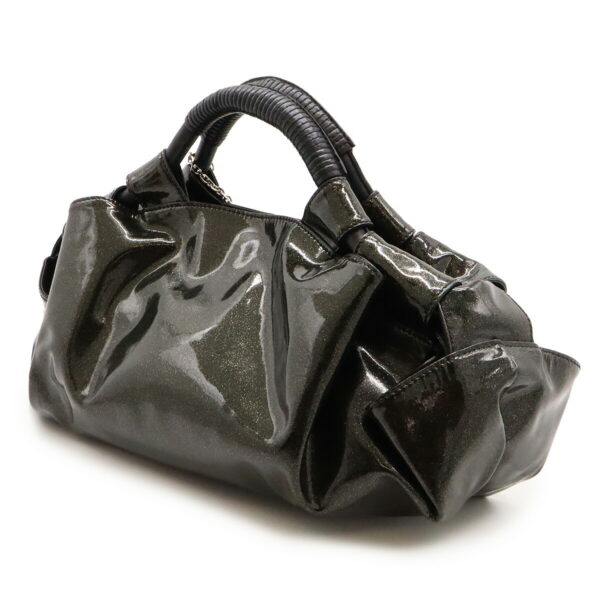 12460710 2 Loewe Nappa Aire Handbag Patent Leather Black