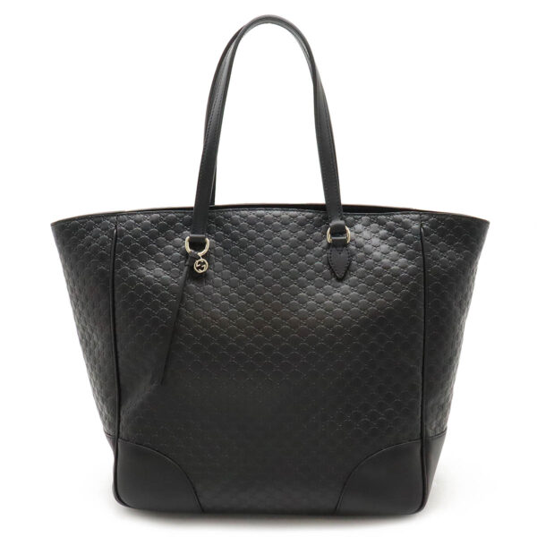 12460713 1 Gucci Bree Line Micro Guccisima Tote Bag Leather Black