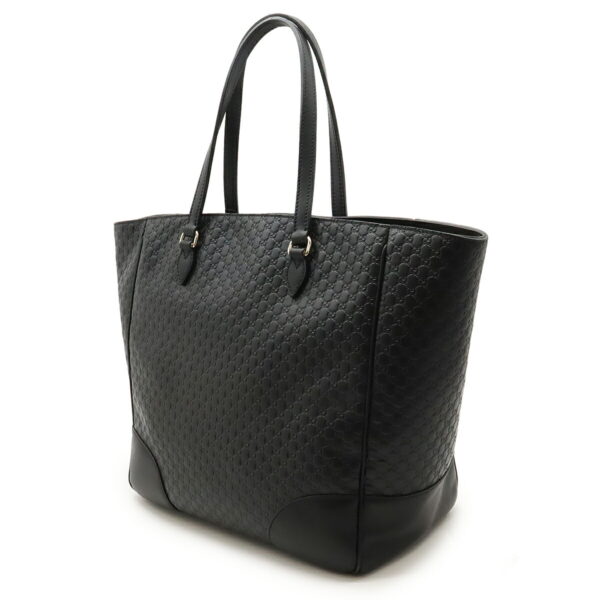 12460713 2 Gucci Bree Line Micro Guccisima Tote Bag Leather Black