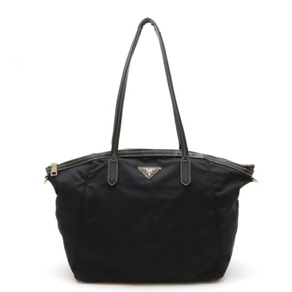 12460880 1 Prada Tote Bag Nylon Leather Nero Black