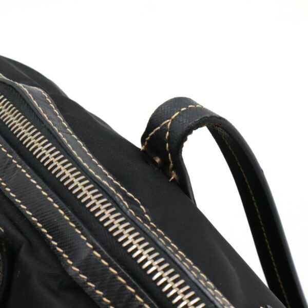 12460880 6 Prada Tote Bag Nylon Leather Nero Black