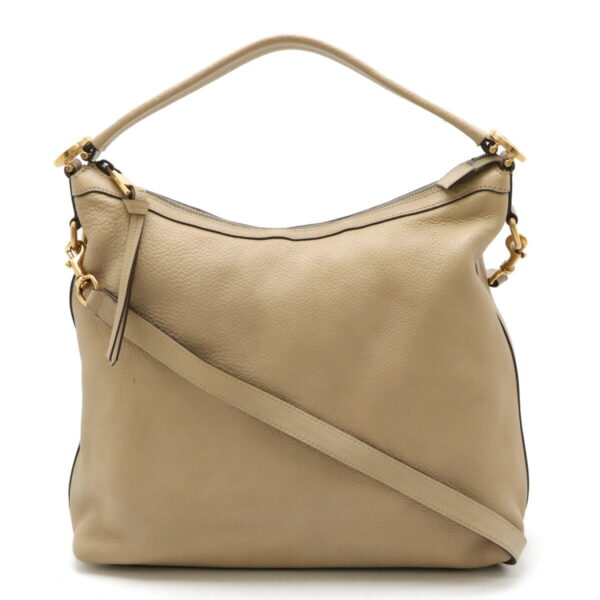 12460912 1 Gucci Miss GG Hobo Shoulder Bag Leather Beige