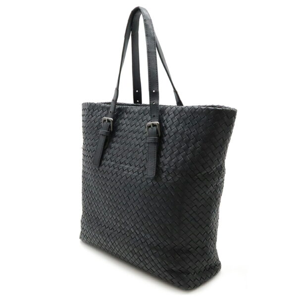 12461021 2 Bottega Veneta Intrecciato Tote Leather Black