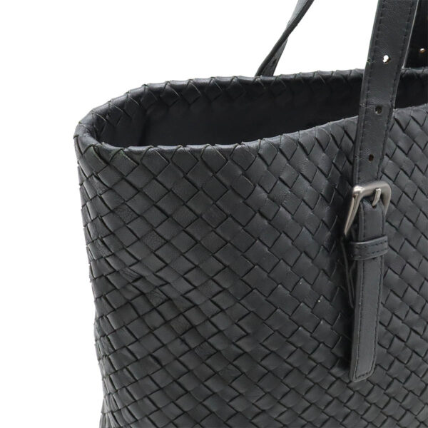 12461021 7 Bottega Veneta Intrecciato Tote Leather Black