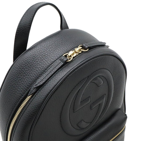 12461047 4 Gucci Soho Backpack Leather Black