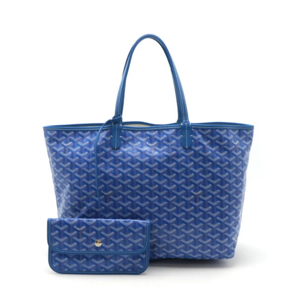 12461048 1 Goyard Saint Louis PM Tote Bag Leather Blue