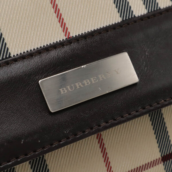 12461096 5 Burberry Nova Check Crossbody Bag Leather Beige