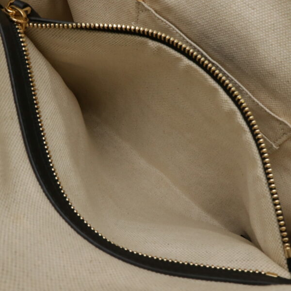 12461121 8 Gucci GG Ribbon Herbarium Tote Bag Leather Beige Black