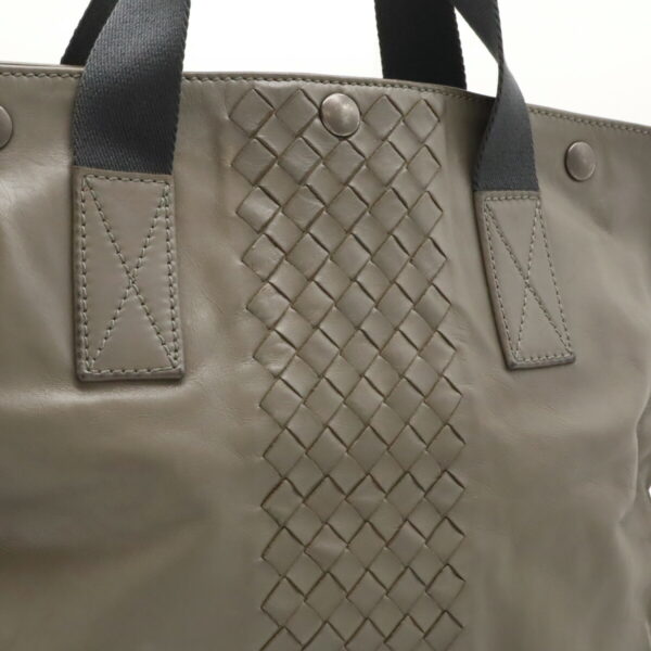 12470146 8 Bottega Veneta Intrecciato Tote Leather Gray