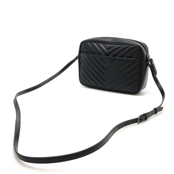 12470197 2 Saint Laurent Lou Camera Bag V Stitch Leather Black