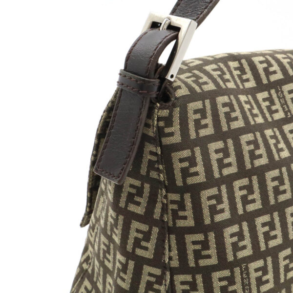 12470219 4 Fendi Zucca Pattern Mamma Bucket Bag Nylon Khaki