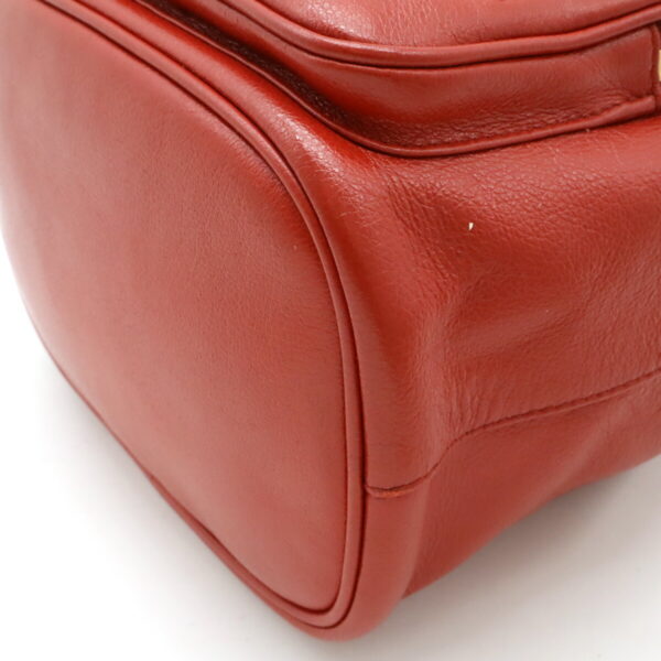 12470308 3 Prada Bucket Bag Mini Leather Red