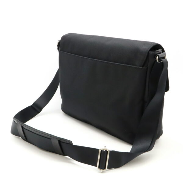 12470326 2 Burberry Messenger Bag Nylon Leather Black