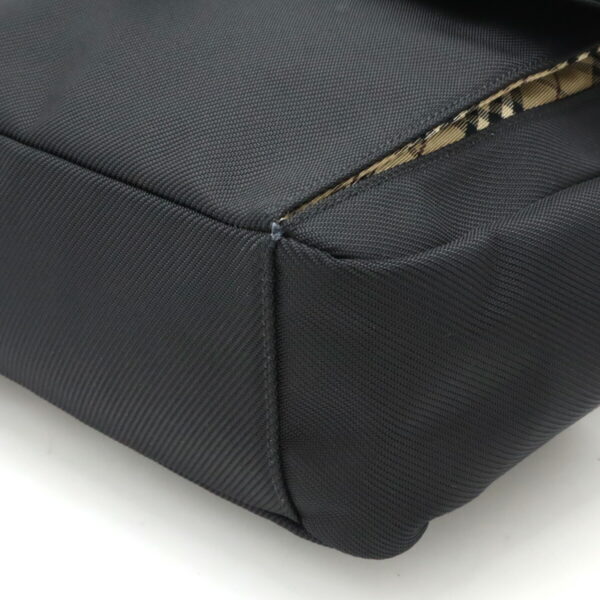 12470326 3 Burberry Messenger Bag Nylon Leather Black