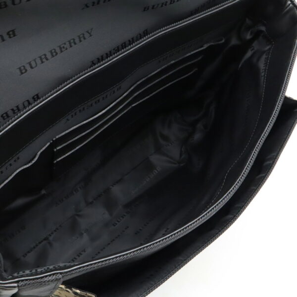 12470326 8 Burberry Messenger Bag Nylon Leather Black