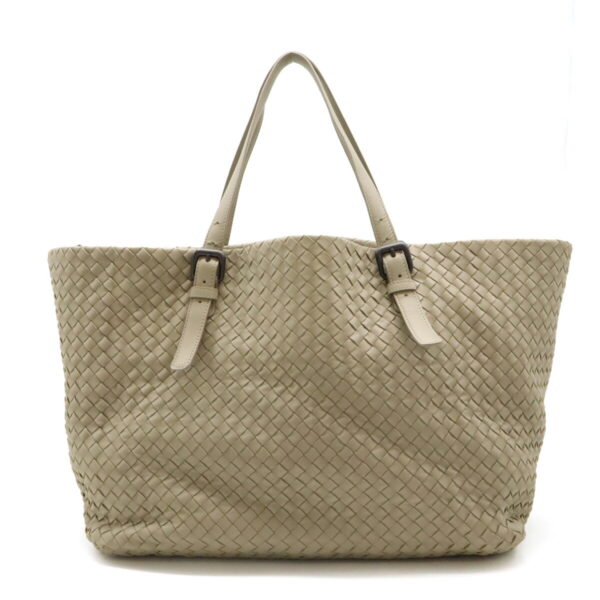 12470688 1 Bottega Veneta Intrecciato Tote Leather Sand Beige