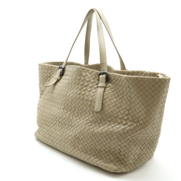 12470688 2 Bottega Veneta Intrecciato Tote Leather Sand Beige