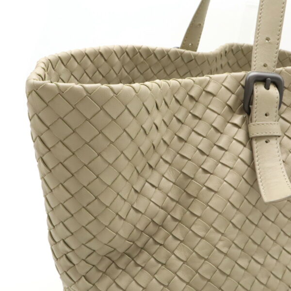 12470688 6 Bottega Veneta Intrecciato Tote Leather Sand Beige