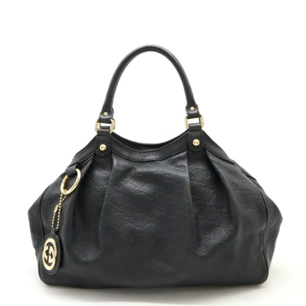 12470747 1 Gucci Sookie Guccisima Tote Bag Leather Black