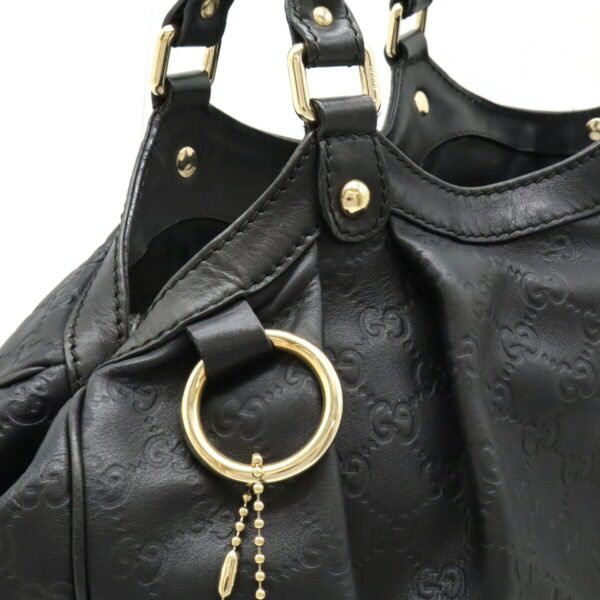 12470747 7 Gucci Sookie Guccisima Tote Bag Leather Black