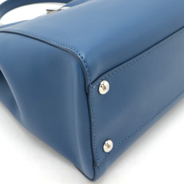 12470784 3 Fendi Peekaboo Medium Handbag Leather Blue