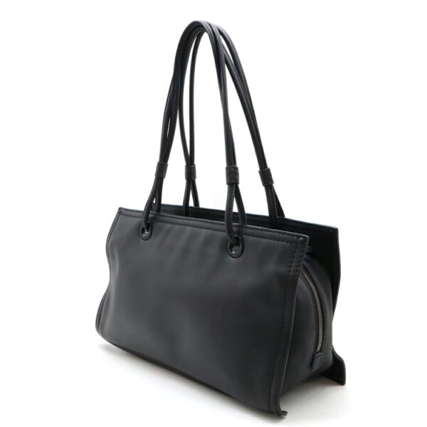 12470840 2 Loewe Shopper Tote Bag Leather Black