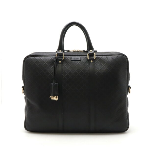 12470863 1 Gucci Diamante Business Bag Leather Black