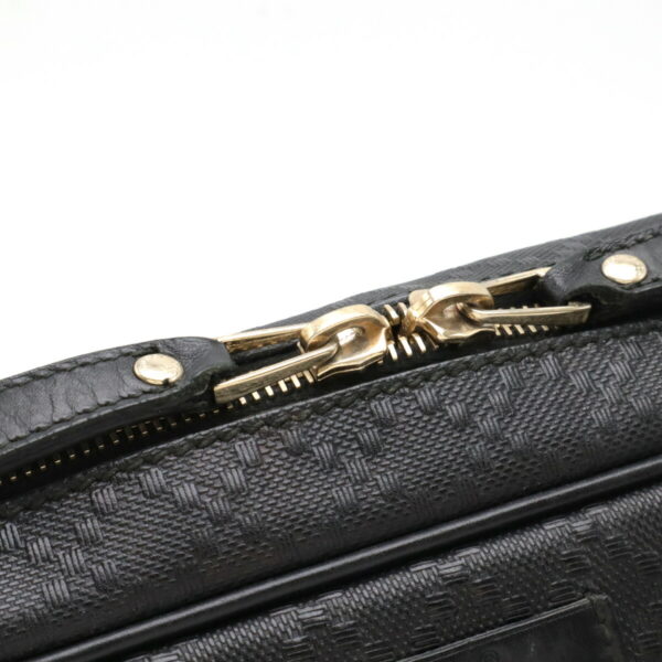 12470863 6 Gucci Diamante Business Bag Leather Black