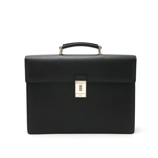 12470883 1 Prada Business Briefcase Leather Nero Black