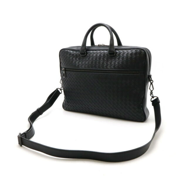 12470884 2 Bottega Veneta Intrecciato Briefcase Leather Black