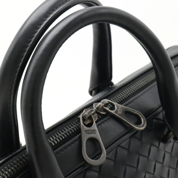 12470884 4 Bottega Veneta Intrecciato Briefcase Leather Black