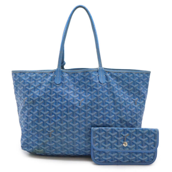 12471150 1 Goyard Saint Louis PM Tote Bag Leather Blue