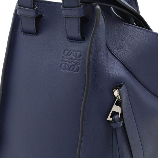 12480026 6 Loewe Hammock Small Handbag 6way Leather Navy