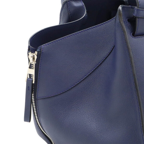 12480026 7 Loewe Hammock Small Handbag 6way Leather Navy