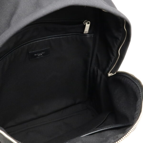 12480034 6 Saint Laurent City Backpack Nylon Leather Black