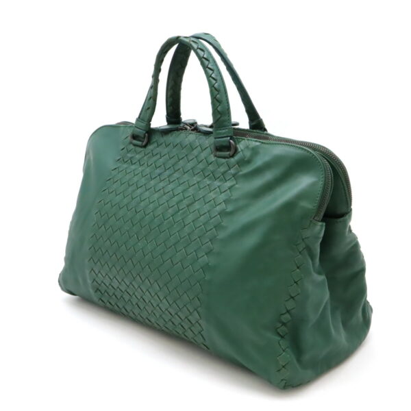 12480035 2 Bottega Veneta Intrecciato Tote Leather Green