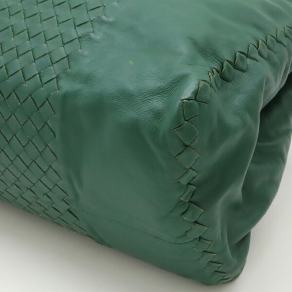 12480035 3 Bottega Veneta Intrecciato Tote Leather Green