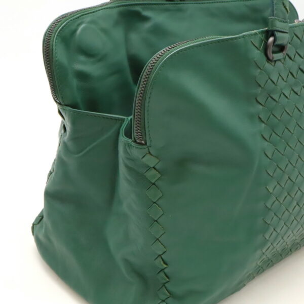 12480035 5 Bottega Veneta Intrecciato Tote Leather Green