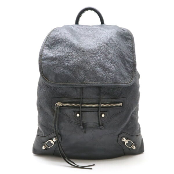 12480039 1 Balenciaga Classic Traveler Backpack Leather Gray