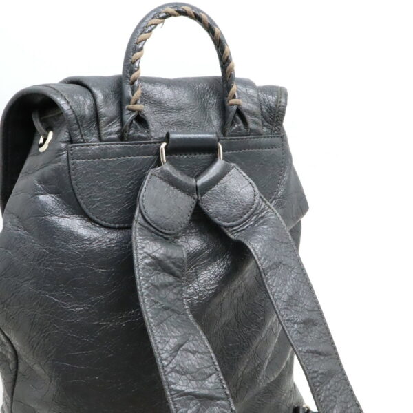 12480039 4 Balenciaga Classic Traveler Backpack Leather Gray