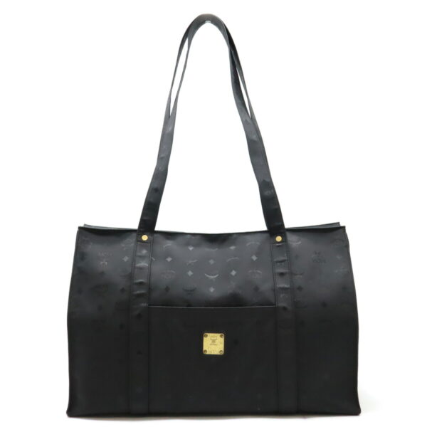 12480260 1 MCM Logo Gram Large Tote Bag Black