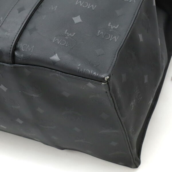 12480260 3 MCM Logo Gram Large Tote Bag Black