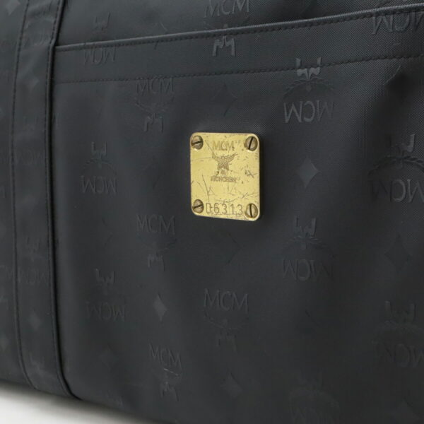 12480260 7 MCM Logo Gram Large Tote Bag Black