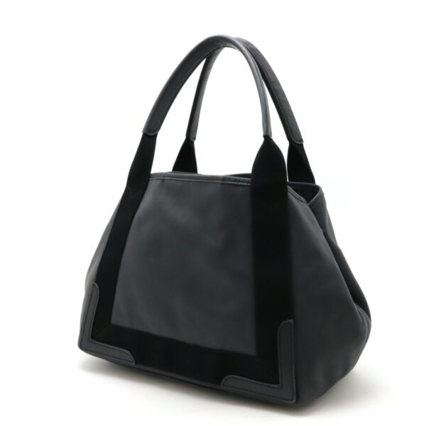 12480284 2 Balenciaga Navy Hippo S Tote Bag Leather Dark Gray