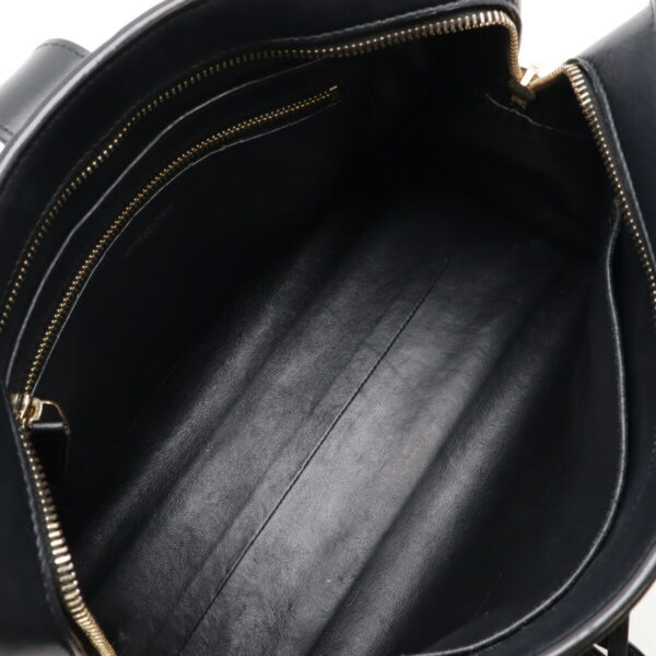 12480355 6 Saint Laurent Small Cabas Handbag Leather Black