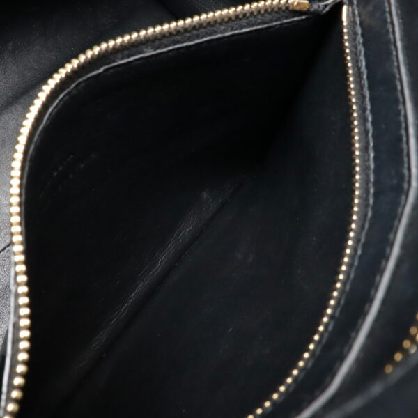 12480355 9 Saint Laurent Small Cabas Handbag Leather Black