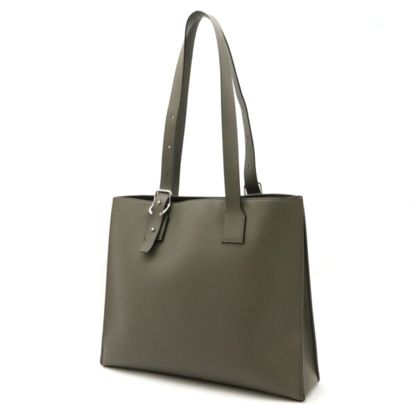 12480373 2 Loewe Anagram Buckle Horizontal Tote Bag Leather Khaki Greige